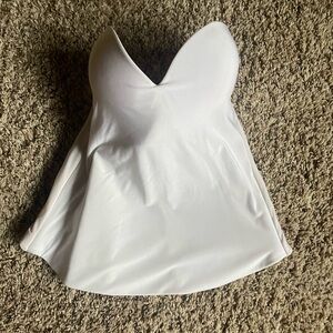 David's Bridal White Strapless Bra